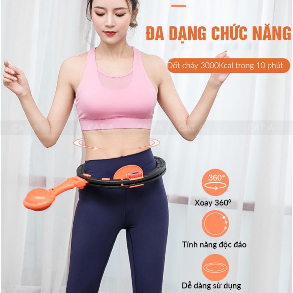 Vòng lắc eo giảm mỡ bụng  Hula Hoop tập thể hình tại nhà, có đồng hồ đếm, hiển thị vòng quay điều chỉnh kích thước