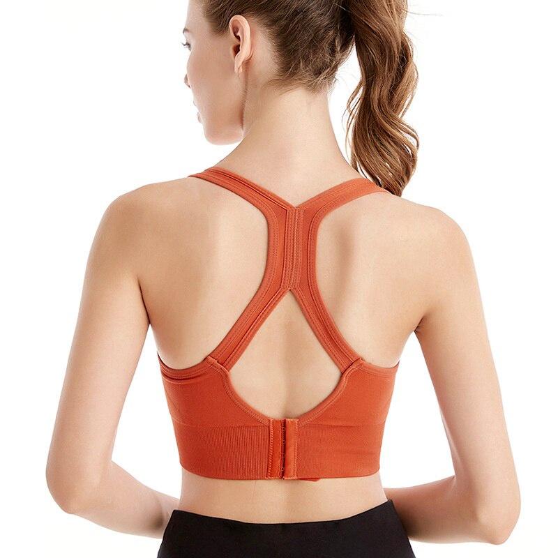 Women Sports Bra High Elastic Push Up Crop Top Female Fitness Running Yoga Gym Seamless Underwear Sexy Bra Athletic Sportswear