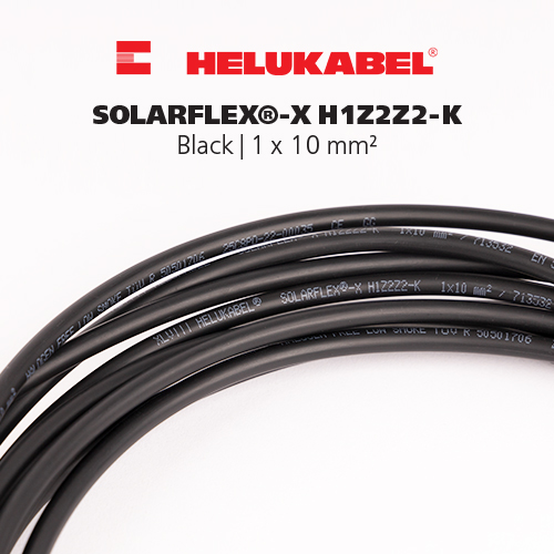 Dây cáp DC HELUKABEL SOLARFLEX-X H1Z2Z2-K | Black | 1 x 10 mm²