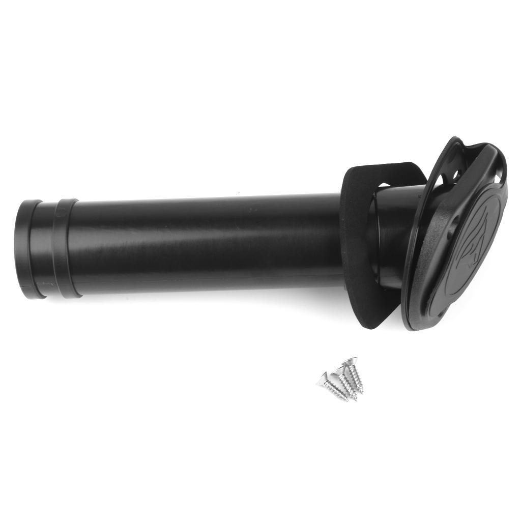 360 Degree Flush Mount Fishing Rod Holder & Gasket Cap for Canoe Boat Kayak