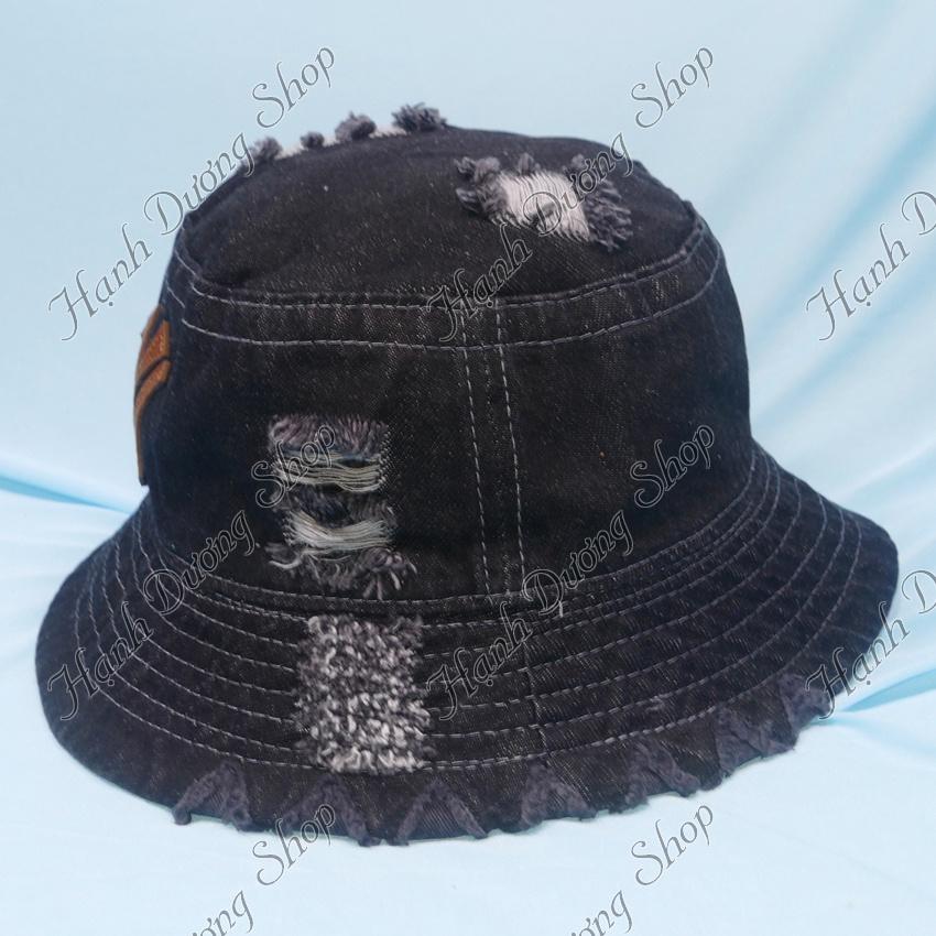 Nón bucket NY rách tua thời trang mũ bucket nón tai bèo rộng vành nam nữ vải jean phong cách Unisex phù hợp cả nam và nữ