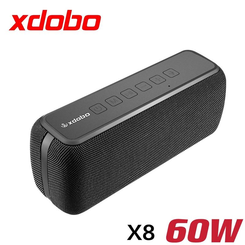 Loa bluetooth di động X8 60W có loa siêu trầm không dây IPX5 Chống nước TWS Thời gian phát 15 giờ Hỗ trợ giọng nói Hộp bass siêu trầm Màu sắc: đen