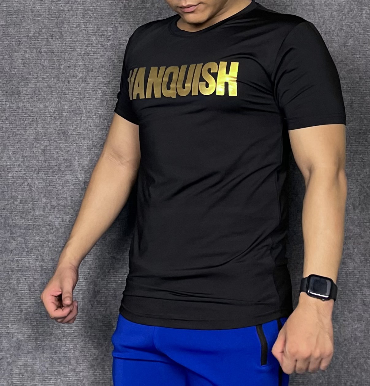 Áo thun cổ tròn tập gym nam DO GYM SHOP vạt bầu, chất thun lạnh thoáng mát khi chơi thể thao, mặc nhà