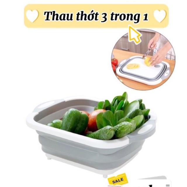 Thau thớt rổ đa năng 3 trong 1 tiện ích