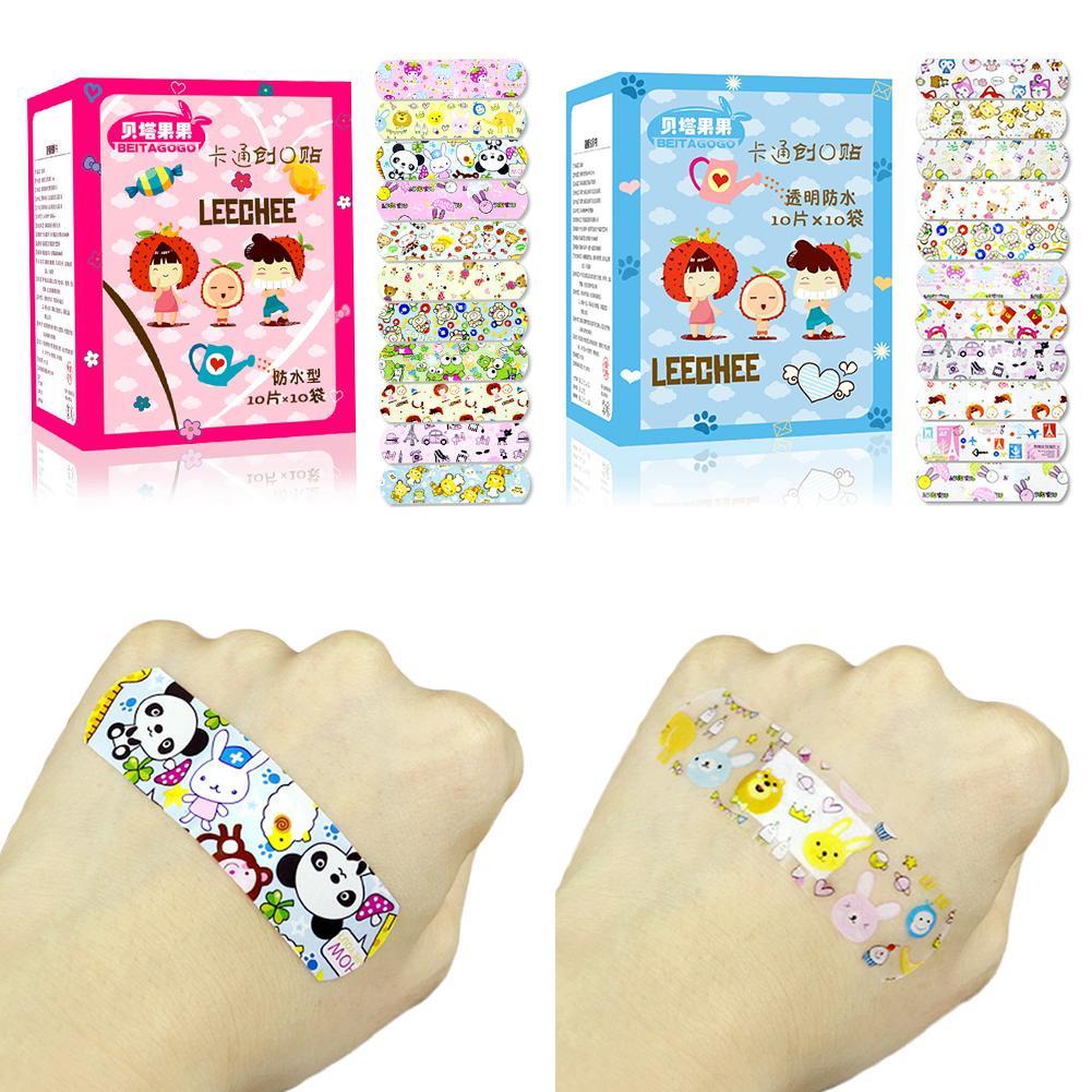 Hộp 100 miếng băng keo cá nhân HÌNH THÚ siêu cute - Băng cá nhân HÌNH THÚ