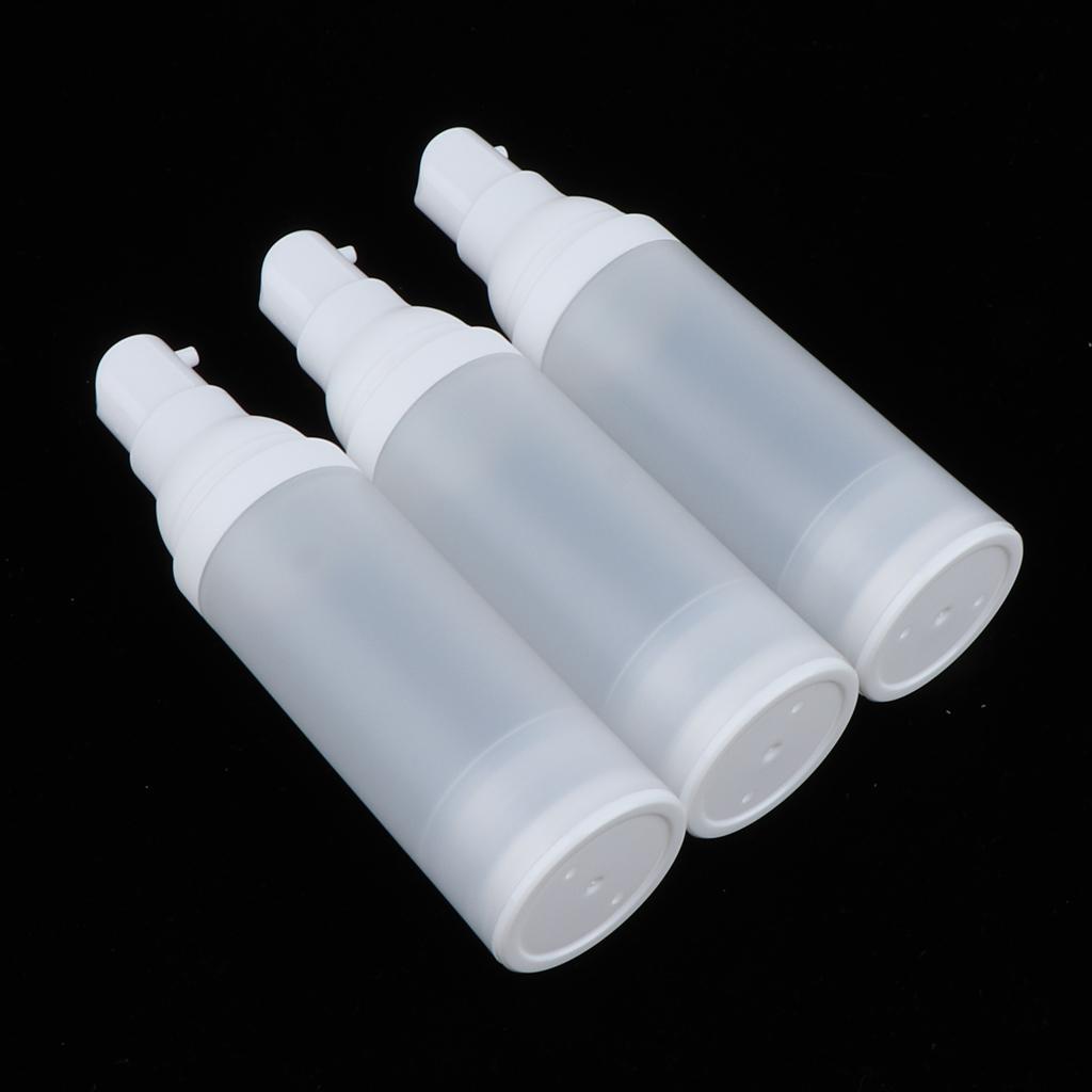 3pcs Empty Makeup Container Face Cream Jars Pump Bottle Case for Travel