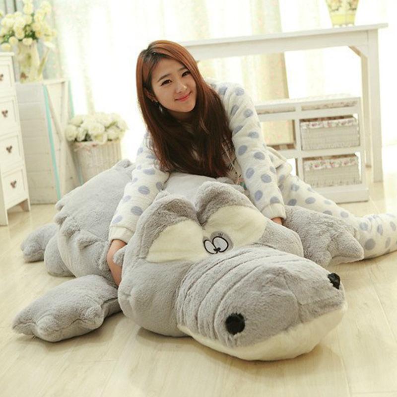 Hàng Mới 200Cm Dễ Thương Size Lớn Mô Phỏng Da Cá Sấu Sang Trọng Đồ Chơi Đệm Gối Đồ Chơi Cho Bé Gái Đồ Chơi Trẻ Em