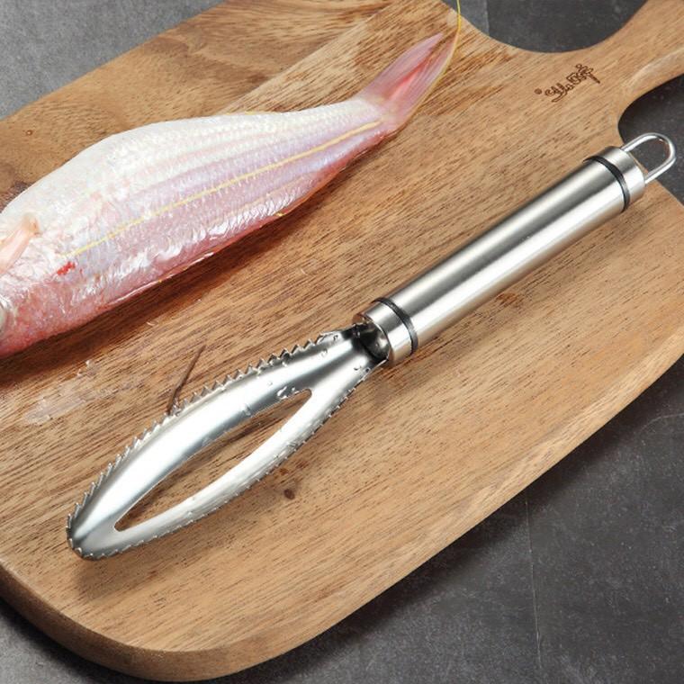 Dụng Cụ Cạo Vảy Cá Tiện Lợi Bằng Inox 304 Không Gỉ