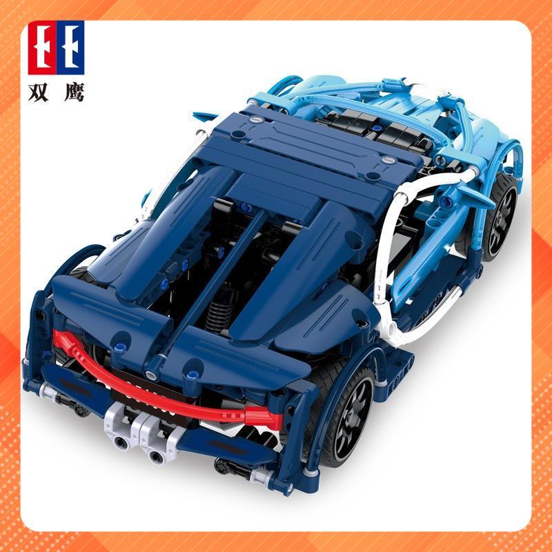 Lắp ráp xếp hình Lego CADA DETECH C51053 : XE ĐUA THỂ THAO BUGATTI CHIRON CÓ ĐỘNG CƠ RC ĐIỀU KHIỂN 419 MẢNH