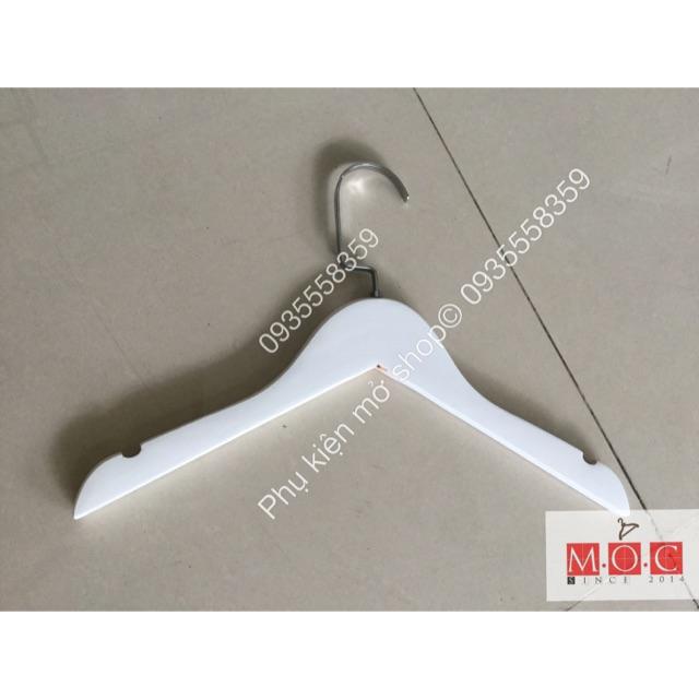 Móc áo gỗ trắng em bé cao cấp