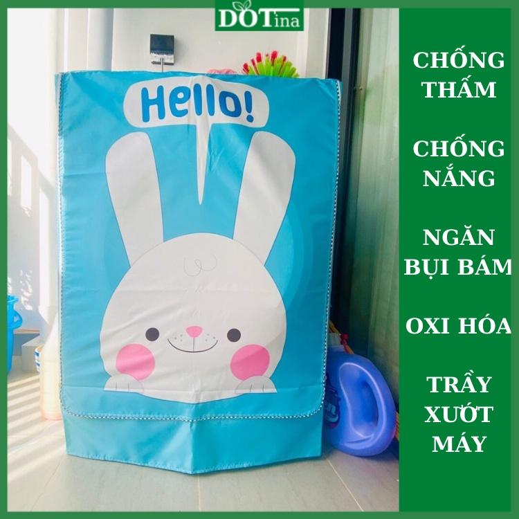 Hình ảnh Áo Trùm Máy Giặt Cửa Ngang, Cửa Trước Vải Bạt Cao Cấp Chống Mưa Nắng