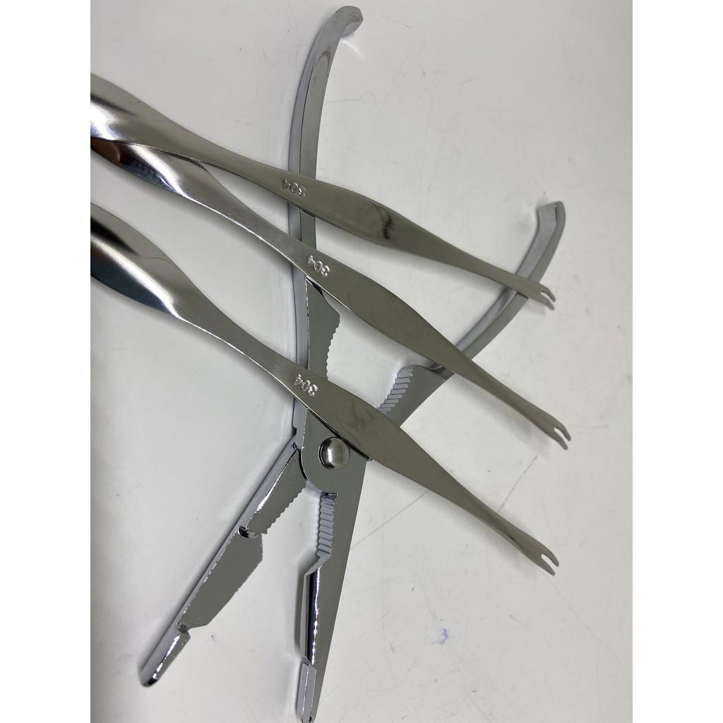 Kẹp cua, nĩa ăn cua, ăn ghẹ inox 304 cao cấp an toàn vệ sinh tiện dụng đa năng