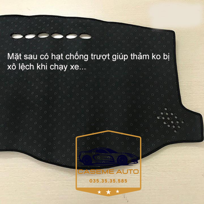 [MAZDA 2] Thảm Taplo 3 Lớp Dành Cho Xe MAZDA 2, Nhung Lông Cừu Và Da Vân Carbon Cao Cấp - Hàng Chính Hãng