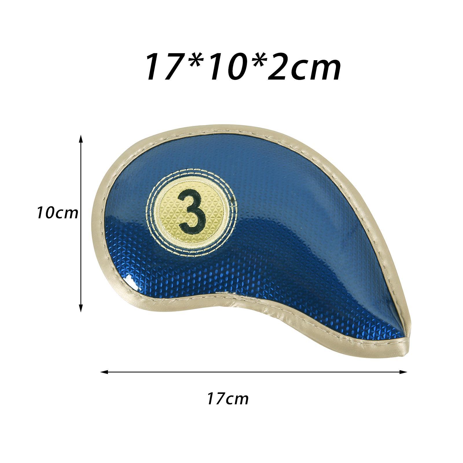 10x Iron Headcovers for Golf Clubs ,Portable Golf Iron Head Protector, Golf Iron Protective Sleeve Golf Iron Head Covers for Golfer Equipment