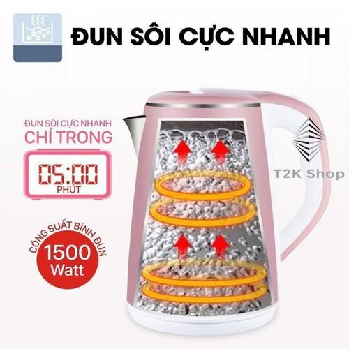 Ấm siêu tốc - ấm đun nước pha trà thái lan JipLai  2.5L cao cấp - T2K Shop