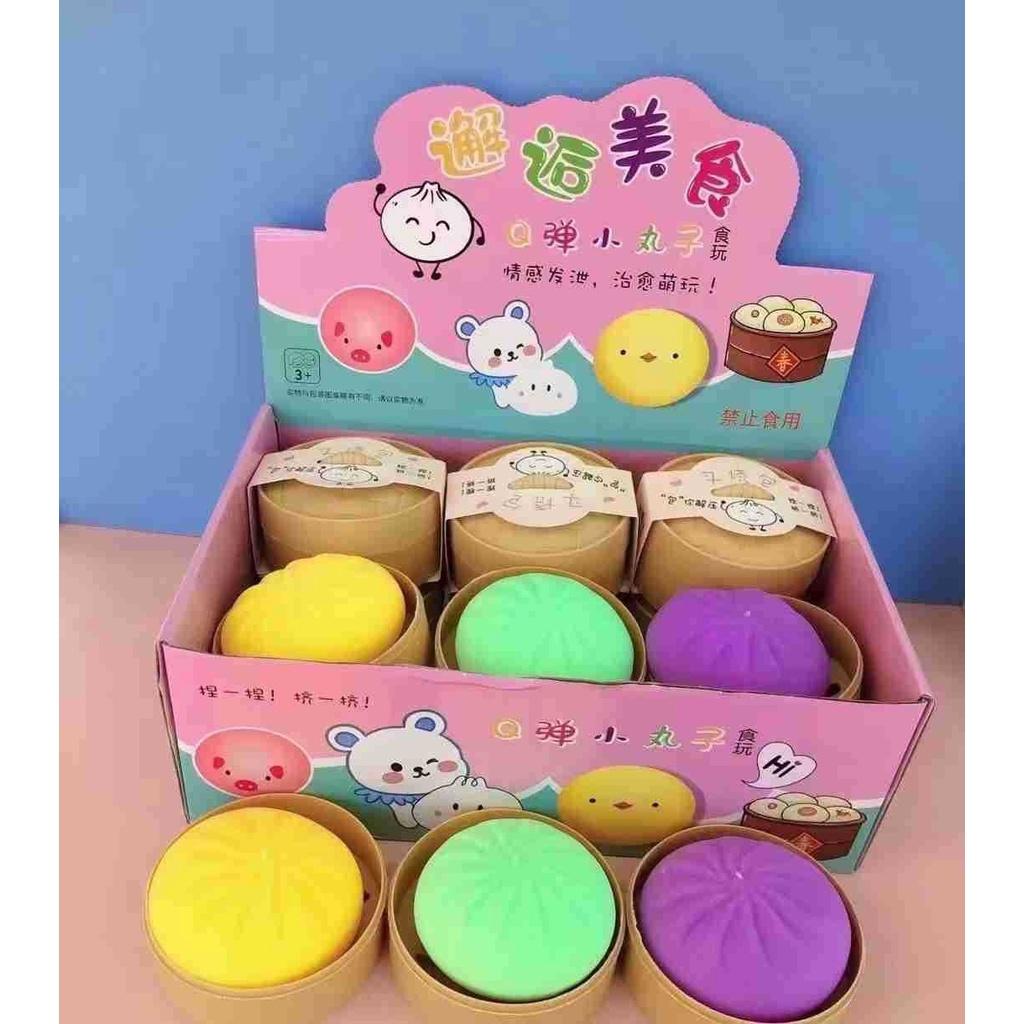 Đồ chơi Squishy Mochi dễ thương,mềm bánh bao chân thực mềm mịn giảm stress co dãn đàn hồi ngộ nghĩnh giải tỏa căng thẳng