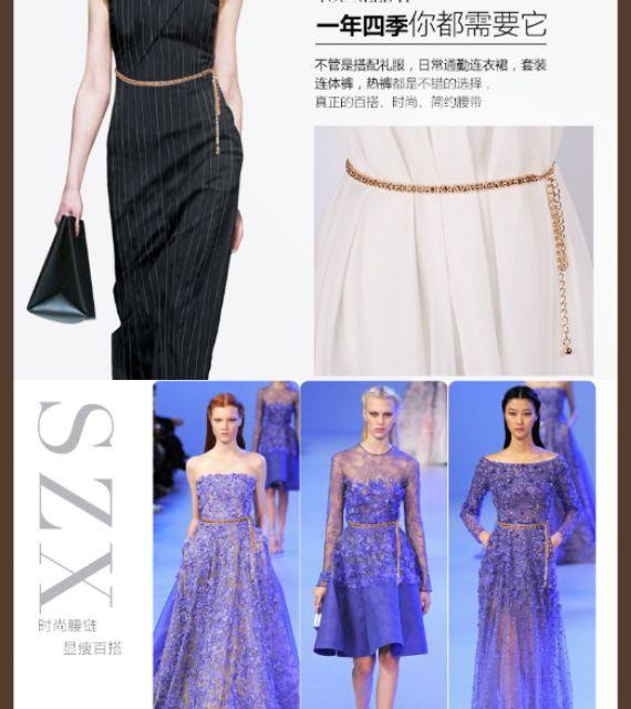 Thắt lưng nữ chuỗi tròn sang trọng