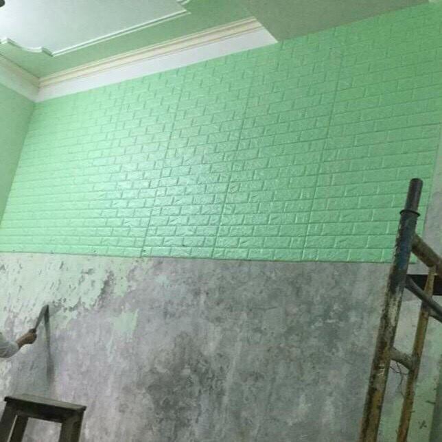 COMBO 10 TẤM -Dán Tường Xốp Giả Gạch Kích Thước 70 X 77