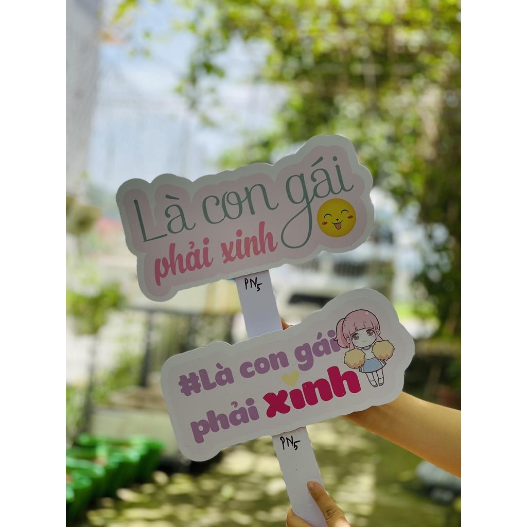 Hashtag cầm tay, biển cầm tay chụp ảnh, check in siêu hot