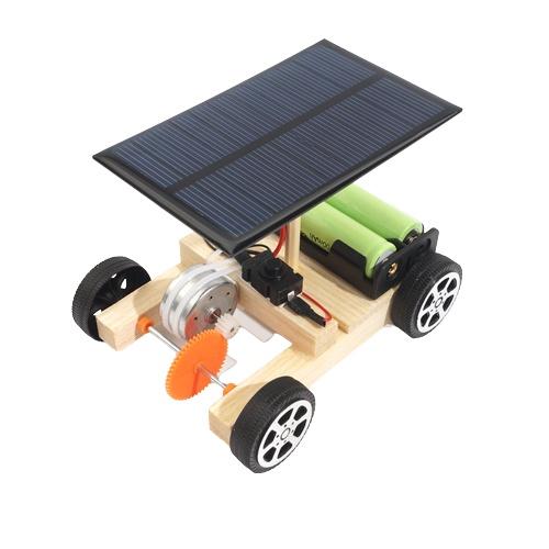 - Đồ chơi Stem DIY - 5 Bộ lắp ghép ô tô gỗ chạy bằng năng lượng mặt trời
