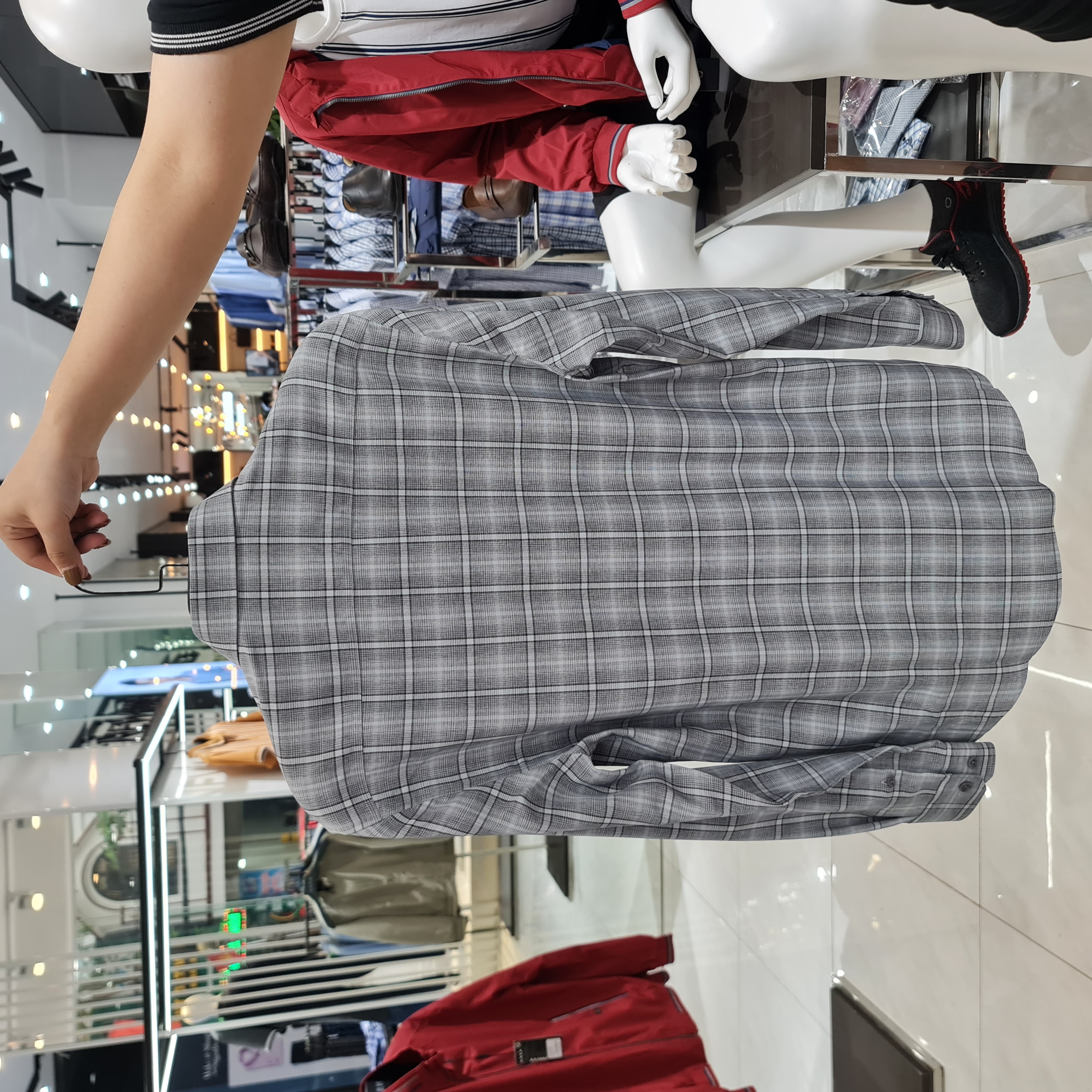 OWEN - Áo sơ mi nam dài tay dáng SLIMFIT sợi Nano - Mã AS23551D