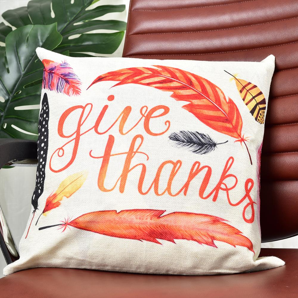 4 Ngày Lễ Tạ Ơn Vỏ Gối Nằm Dùng Cho Ghế Sofa Tự Làm Gối In Ghế Xe Ô Tô Gối Giáng Sinh Nhà Lễ Hội Trang Trí 45X45 Cm