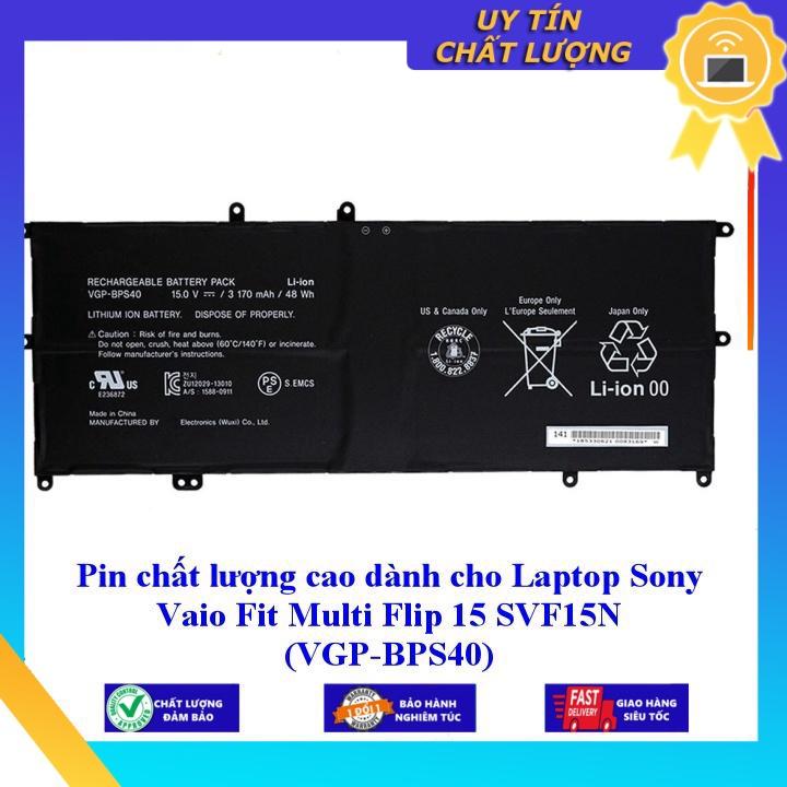Pin chất lượng cao dùng cho Laptop Sony Vaio Fit Multi Flip 15 SVF15N VGP-BPS40 - Hàng chính hãng  MIBAT1355