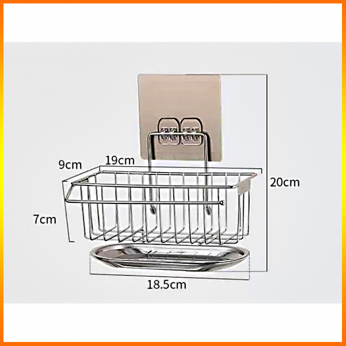 Giá đựng rẻ rửa bát có khay hứng nước Inox 304 tiện lợi