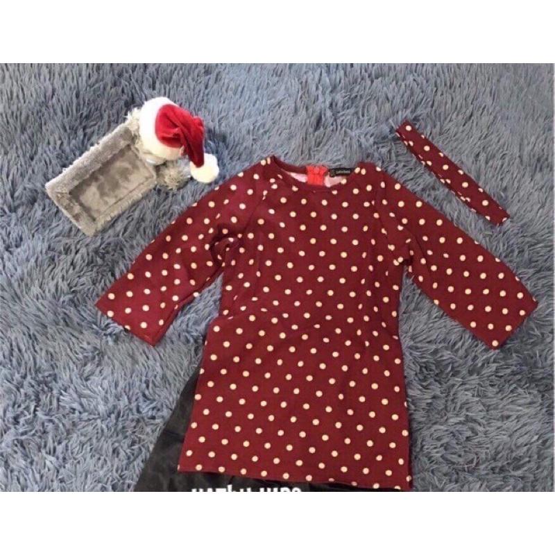 ÁO DÀI chấm bi cho bé nhà