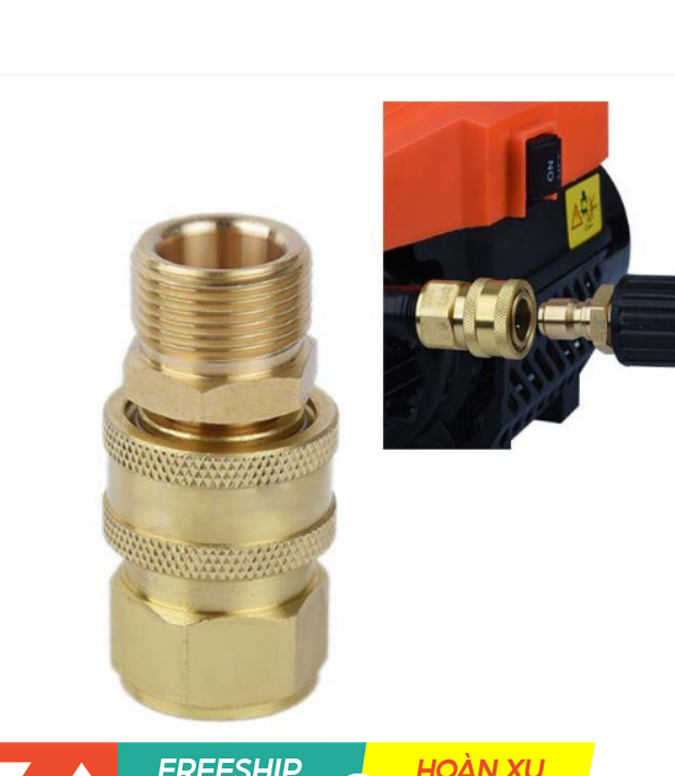 Bộ Khớp nối nhanh đầu ra máy rửa xe bằng đồng