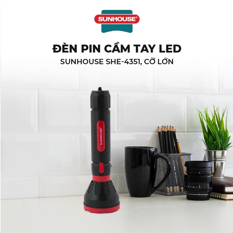 Đèn pin cầm tay LED SUNHOUSE SHE-4351 - Hàng chính hãng