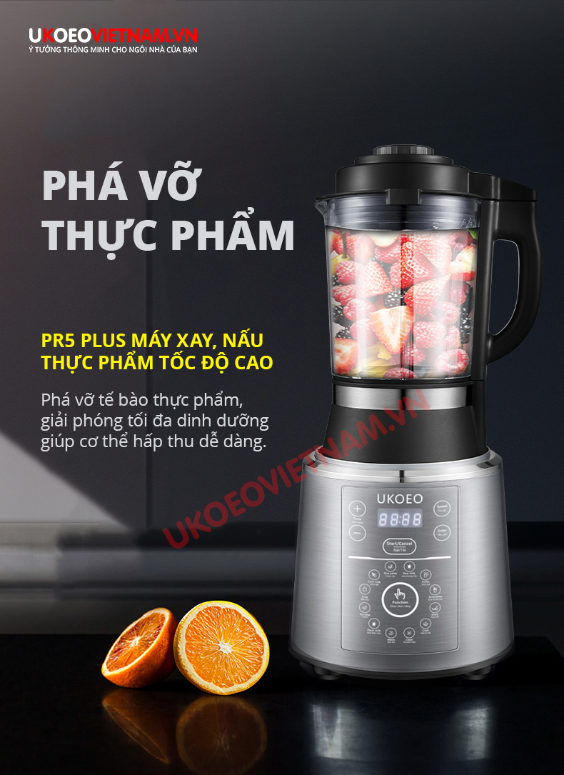 Máy Xay Nấu Sữa Hạt Đa Năng UKOEO PR5 PLUS - HÀNG CHÍNH HÃNG