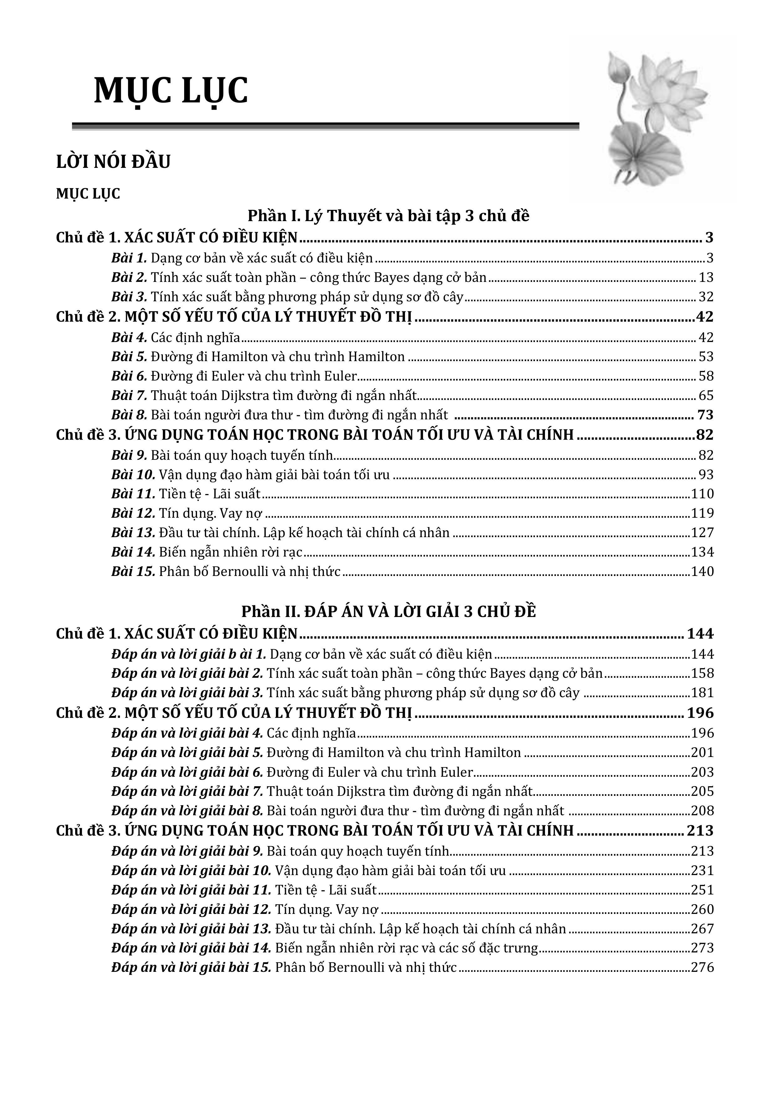 Sách - Tuyển Tập 3 Chủ Đề Hay Và Khó Xác Suất Có Điều Kiện Một Số Yếu Tố Của Lý Thuyết Đồ Thị