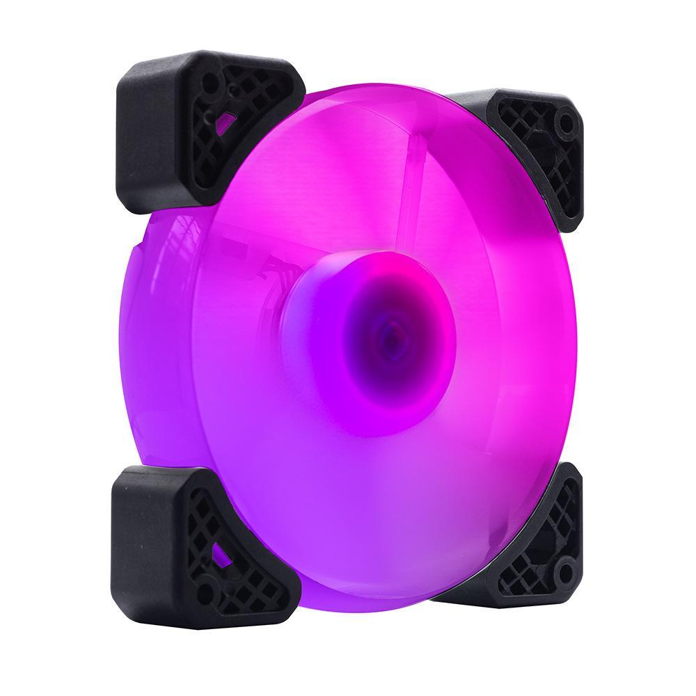 Phong cách mới nhất của quạt case máy tính để bàn 16 đèn mới nhất Khối lượng không khí lớn 12CM tản nhiệt tản nhiệt mạnh mẽ Làm mát CPU chuyên dụng