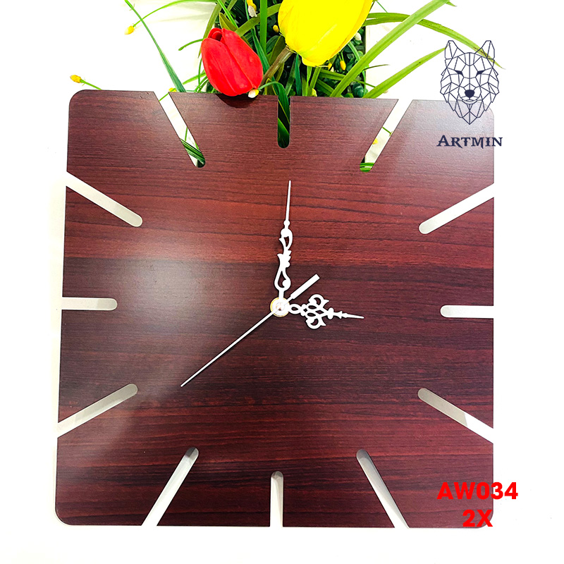 AW034 - Đồng Hồ Gỗ Decor Nhà Đẹp Lạ – Đồng Hồ Treo Tường Trang Trí