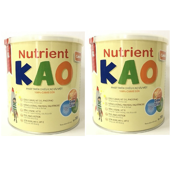 Combo 2 hộp Eneright Nutrient KAO (700g) - Sữa tăng chiều cao cho trẻ 1 – 6 tuổi