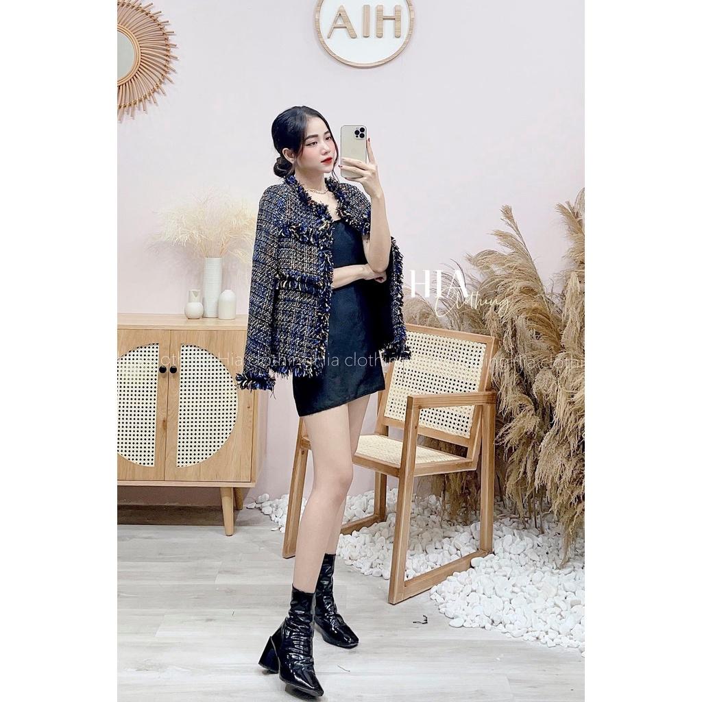 Áo Khoác Dạ Tweed Hàng Thu Đông Cao Cấp 2 Lớp Thương Hiệu HIA Clothing A292