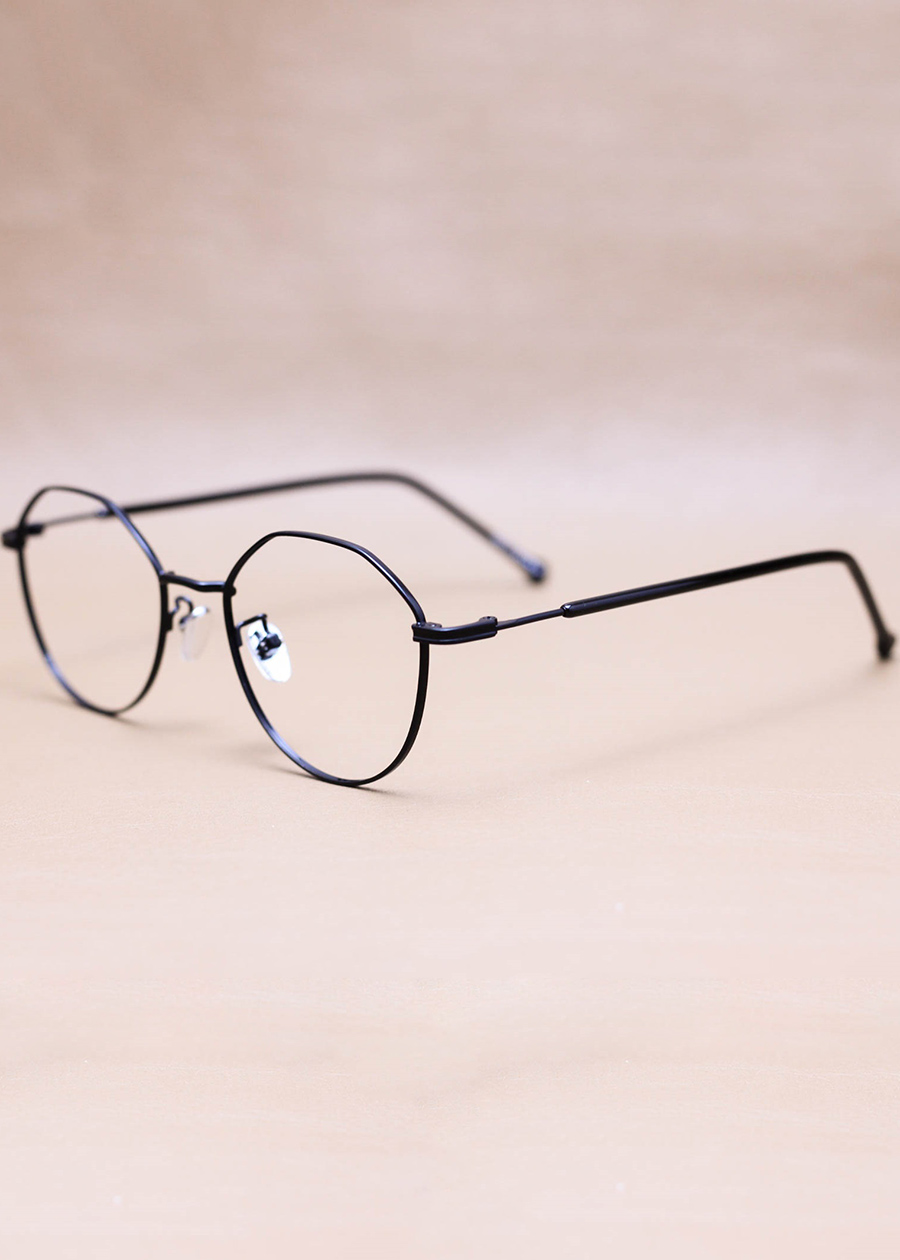 Gọng Kính Cận Tròn Ngố Cách Điệu Unisex, Hợp Kim Thanh Mảnh G1482