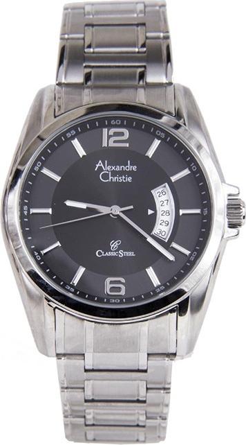 Đồng Hồ Nam Kim Loại Alexandre Christie 8289MDBSSBA - Đen