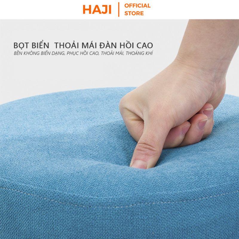 Ghế đôn sofa HAJI chân ghế chống trượt không gây trầy xước nhà, Ghế đôn mini đa năng nhiều màu lưạ chọn E14