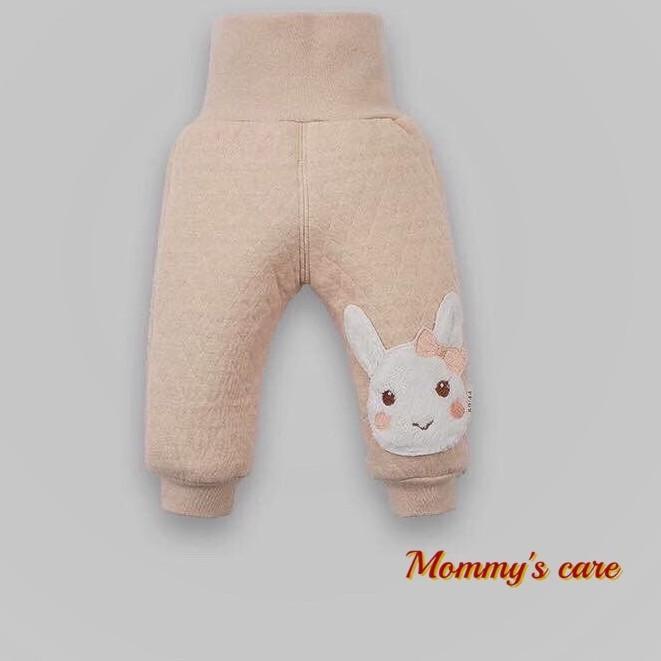 Quần cạp cao trần bông Active Bear 100% organic cotton hữu cơ tự nhiên không tẩy nhuộm hóa chất