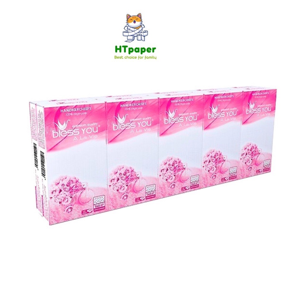Lốc 10 Gói Khăn Giấy Bỏ Túi Cao Cấp Bless You 12 tờ 3 lớp