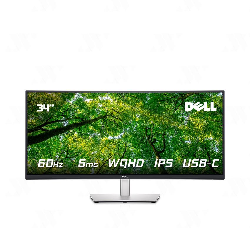 Màn hình Cong DELL P3424WE 34 inch WQHD IPS 60Hz 5ms - Hàng Chính Hãng