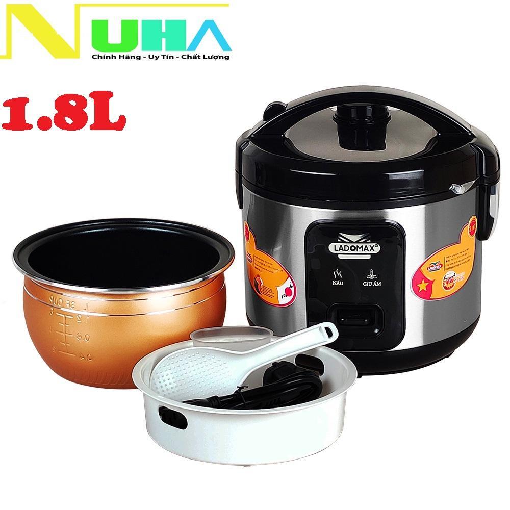 Nồi cơm điện lòng niêu 1.8L Ladomax HA-7818, cơm ngon, hàng chính hãng