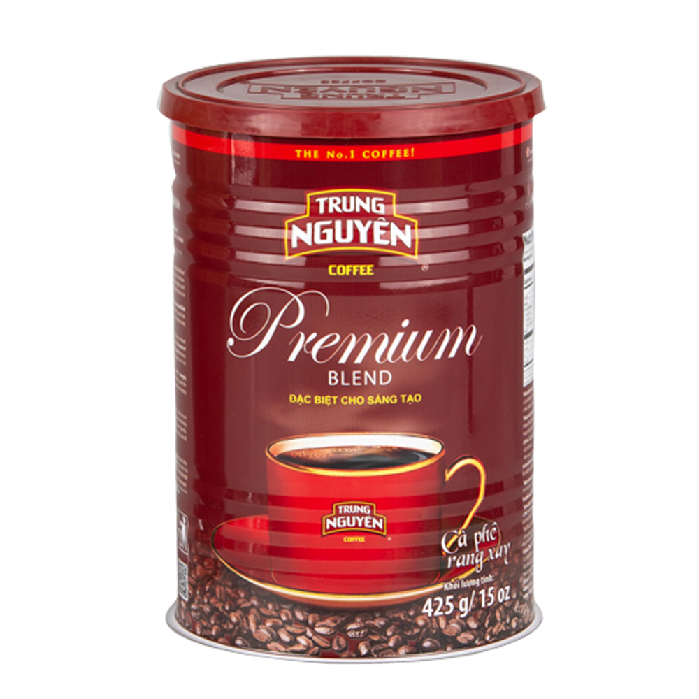 Trung Nguyên Legend - Cà phê rang xay Premium Blend - Lon 425gr