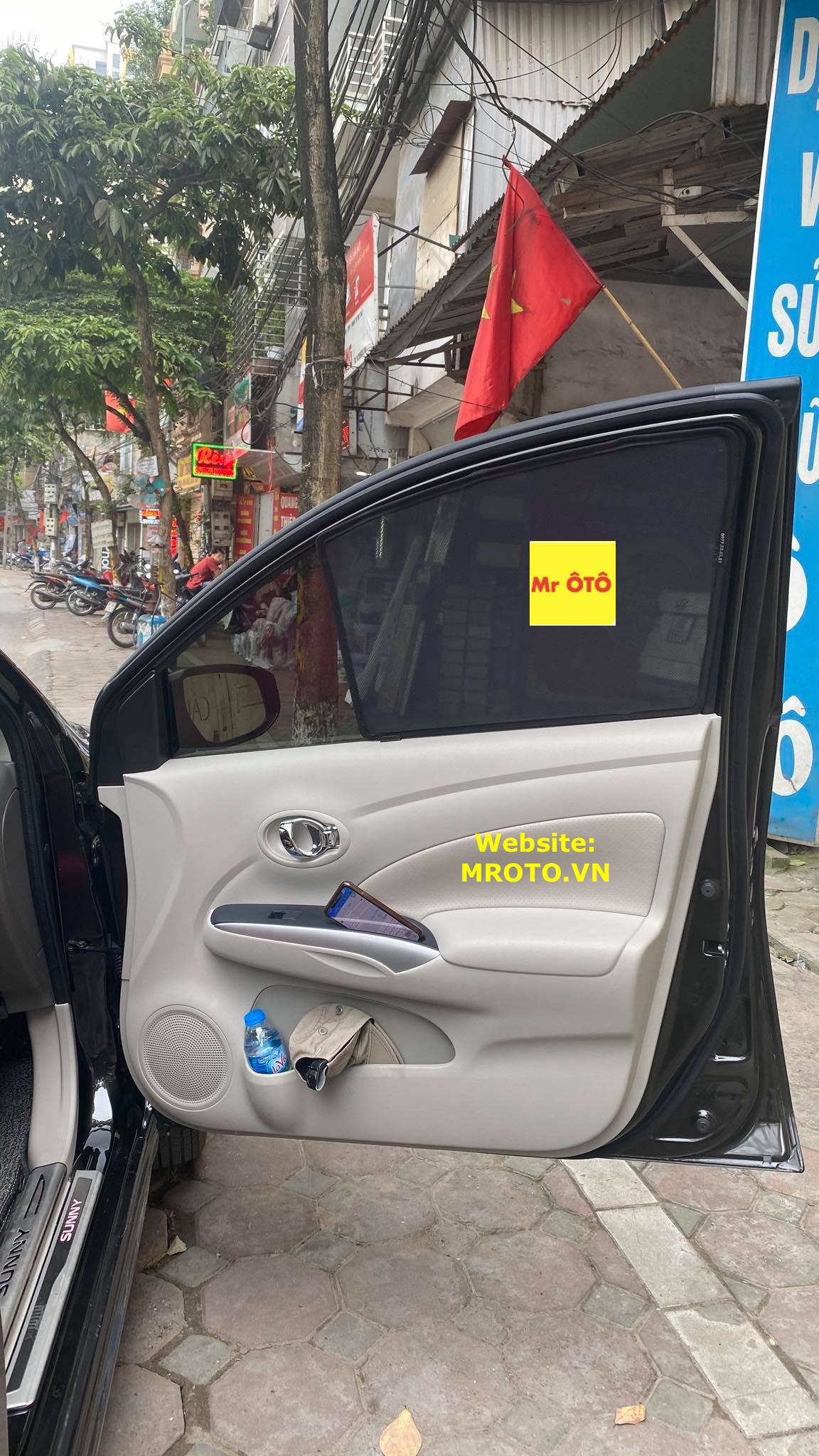 Rèm Che Nắng Xe Nissan Sunny Hàng Loại 1. Cam Kết Vải Dày Dặn, Chuẩn Khít Theo Xe