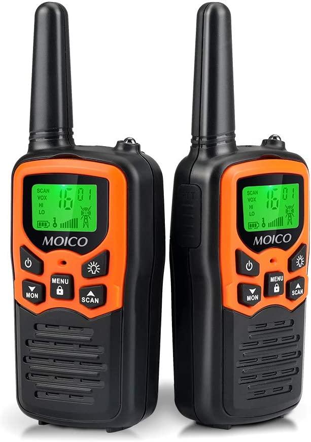 Những cuộc trò chuyện dài hơn cho người lớn với 22 kênh FRS, Family Walkie Talkie với màn hình LED đèn pin Vox LCD cho chuyến đi cắm trại đi bộ đường dài )