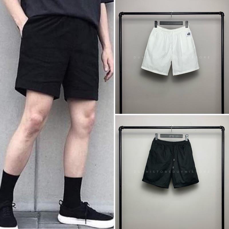 Quần Short Kaki Đen Trắng / Quần unisex nam nữ / Ảnh thật