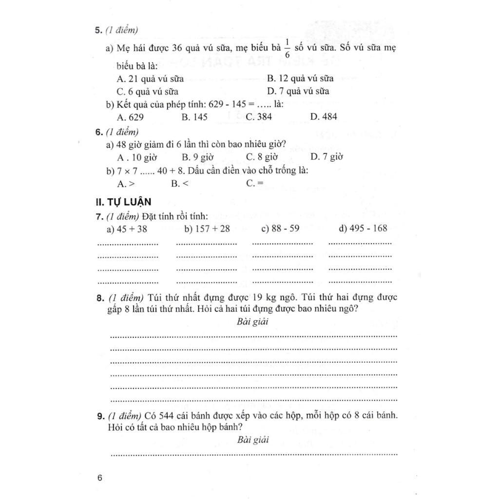 Sách - Bộ Đề Kiểm Tra Môn Toán + Tiếng Việt Lớp 3 - Combo 2 Tập - Dùng Kèm SGK Chân Trời Sáng Tạo - Hồng Ân