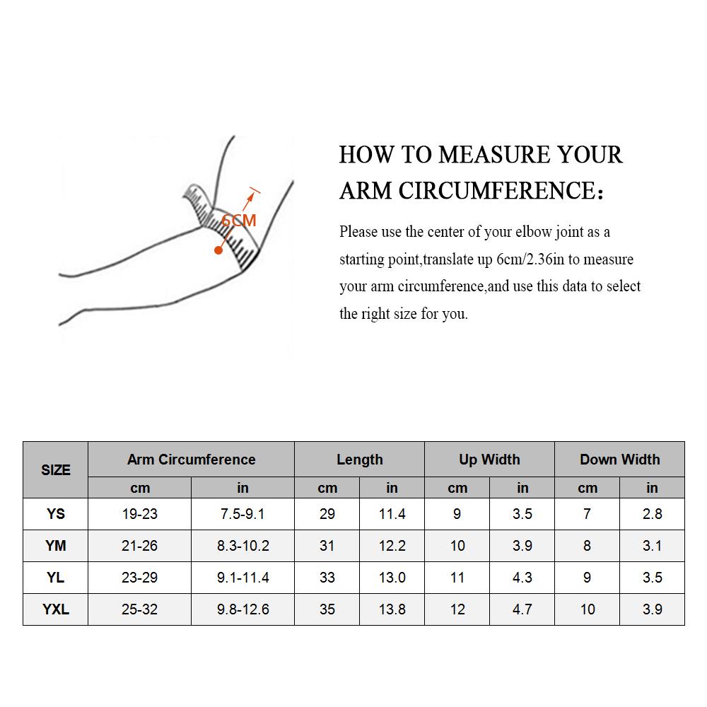 Đôi băng bảo vệ khuỷu tay tập thể thao cho trẻ em chất liệu spandex và polyester, thấm hút, thoáng khí , đệm dày 10mm